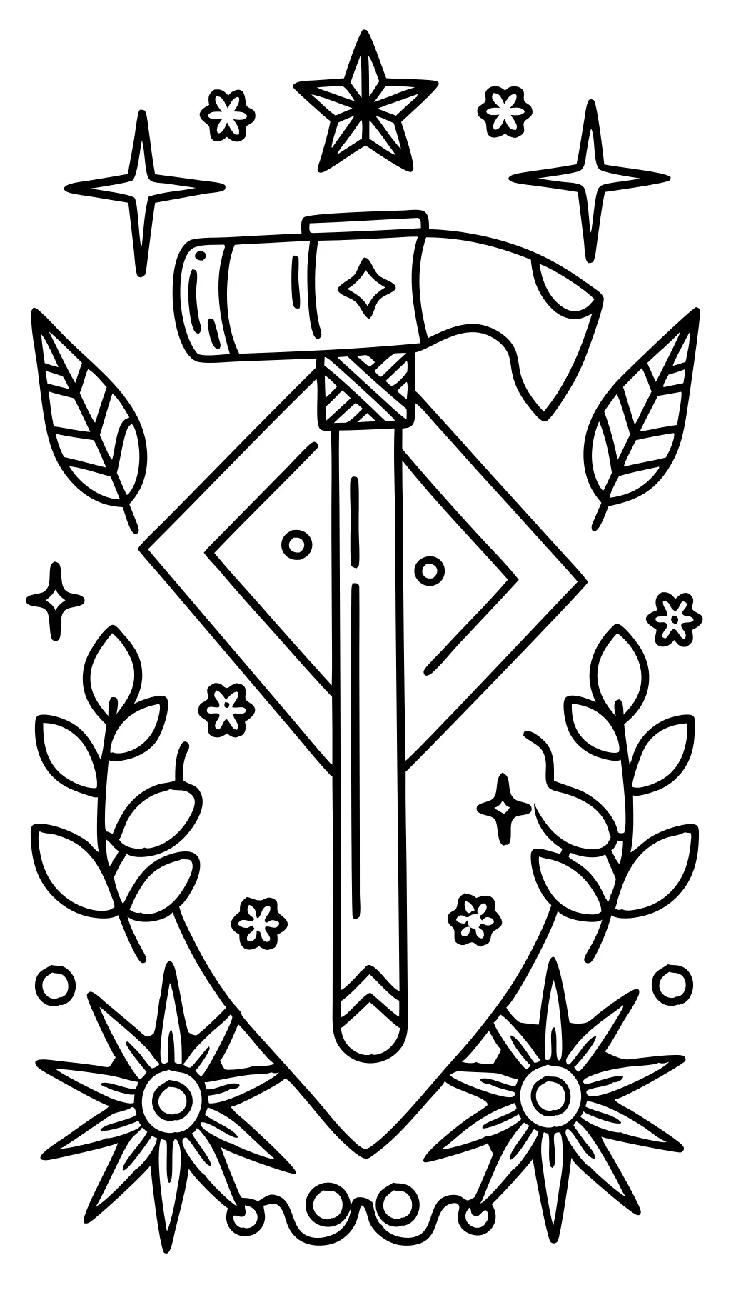 coloring pages hammer